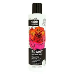Faith in nature Shampoo rose & neroli - Brave Botanicals Nourish & Repair, 250 ml.