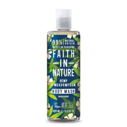 Faith in nature Showergel hamp & engrapgræs, 400 ml.