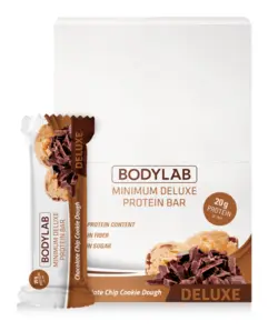 Bodylab Minimum Deluxe Protein Bar Chocolate Chip Cookie Dough, 12x65g.
