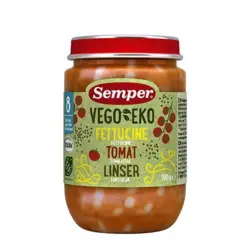 Vego Eko Babymos fettucine tomat & linser fra 8 mdr. Ø, 190g