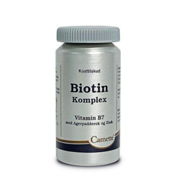 Camette Biotin Komplex med Zink og Agerpadderok, 90tab