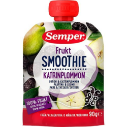 Semper Frugtsmoothie med pære og svesker fra 6 mdr., 90g