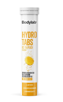 Bodylab Hydro Tabs (1x20 stk) Ice Tea Peach m/koffein