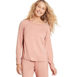 Boody Goodnight Raglan Sleep Top Dusty Pink str. L