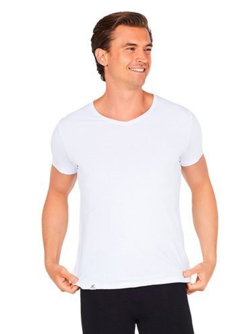 Boody Men's V-Neck T-Shirt hvid str. L