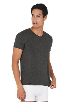 Boody Men's V-Neck T-Shirt Dark Marl str. L