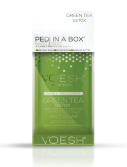 Voesh Pedi in a Box, Green Tea, 3-step