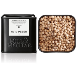 Mill & Mortar Hvid peber hel Ø, 50g.