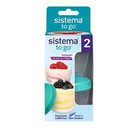 Sistema Yoghurt to go 2-pack 2x150 ml, ass. farver, 1stk.