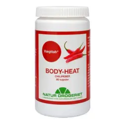 Body Heat kapsler 400 mg Chilipeber 90 kap.