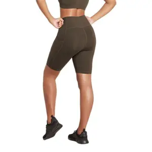 Boody 8" High-Waist Shorts Dark Olive str. M Motivate