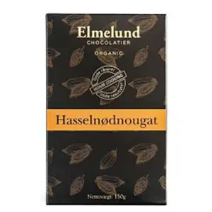 Elmelund Hasselnød nougat Ø, 150g