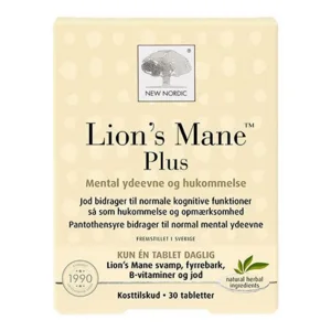 New Nordic Lion's Mane Plus, 30tab