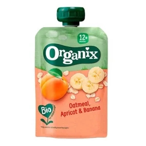 Organix havre m aprikos & banan fra 12 mdr Ø, 100g