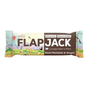 Flapjack m. mørk chokolade og ingefær, 80g