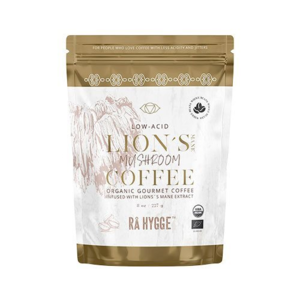 Rå Hygge Lion's Mane svampekaffe - hele bønner Ø, 227g