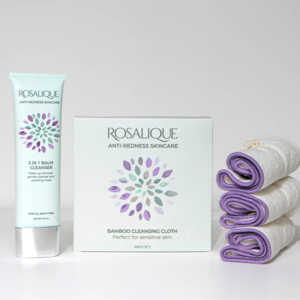 Rosalique Balm Cleanser + 3 stk Bamboo Cloth, 100ml.