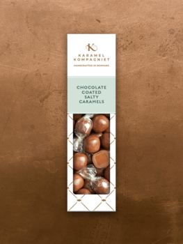 Karamelkompagniet Gaveæske m/chokoladeovertrukket saltkaramel, 109g.