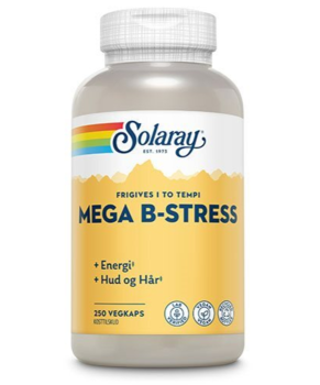 Solaray Mega B-stress - 250 kapsler