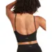 Boody Ribbed Low Back Bra sort str. M Lyolyte