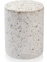 Humdakin BOLOGNA Terrazzo Vase med låg, rød/beige