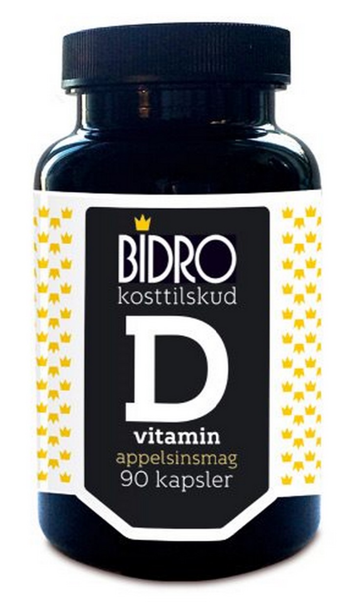 Billede af Bidro D-vitamin 38 ug m.appelsinsmag, 90kap. hos Ren-velvaereshop.dk