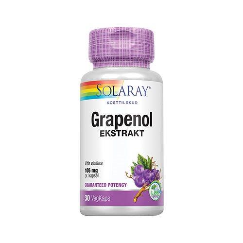Se Solaray Grapenol 100 mg (30 kap) hos Ren-velvaereshop.dk