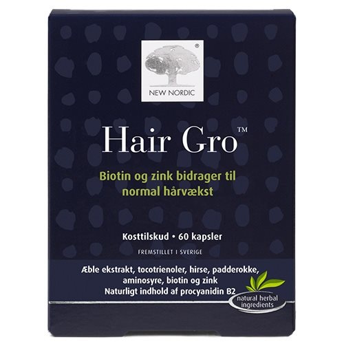 Billede af Hair Gro New Nordic, 60 kap / 45,30 g