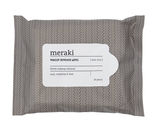 Meraki Makeup-fjerner servietter, aloe vera, 50 gsm spunlace, 20 stk./pk.