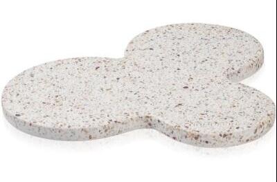 Humdakin MILAN Terrazzo Plade, rød/beige