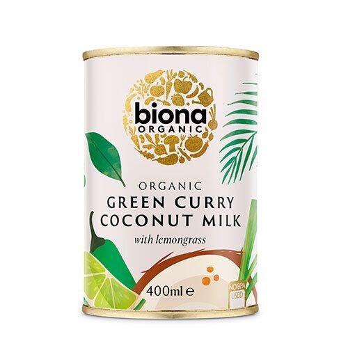 Billede af Biona Organic Kokosmælk Grøn karry m. citrongræs Ø, 400g