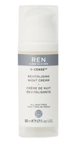 Se REN Clean Skincare V-Cense Revitalising Night Cream, 50ml. hos Ren-velvaereshop.dk