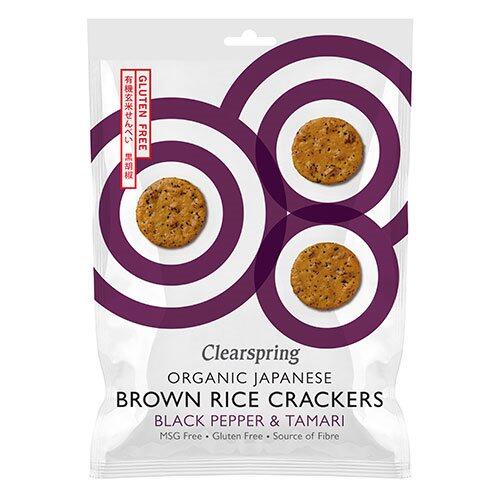 Rice Cracker Black Pepper & Tamari Ø, 40g