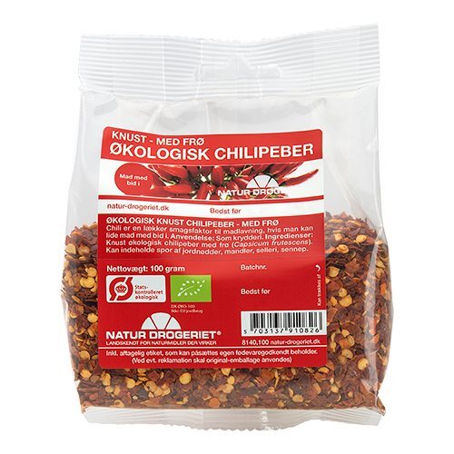 Natur-Drogeriet Chili knust m. frø Ø, 100g