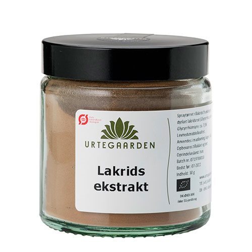 Urtegaarden Lakridsekstrakt Ø, 30g.