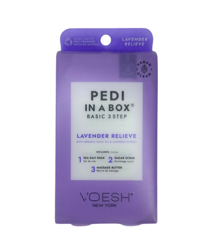 Voesh Pedi in a Box, Lavender Relieve