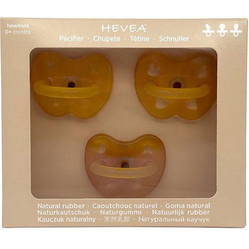 Hevea Sut Otho Rund sym. Trial Trio-Pack Newborn 0+ mdr Natur