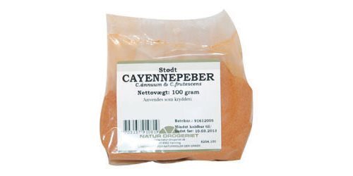 Natur-Drogeriet Cayennepeber stødt, 100g.