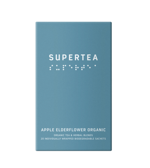 Supertea Apple Elderflower Øko Tebreve, 20stk.