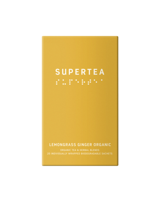 Supertea Lemongrass Ginger Øko Tebreve, 20stk.