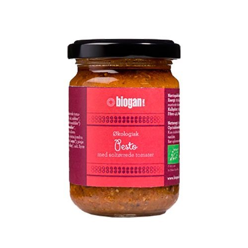 Biogan Pesto rød Ø Vegan, 120g.