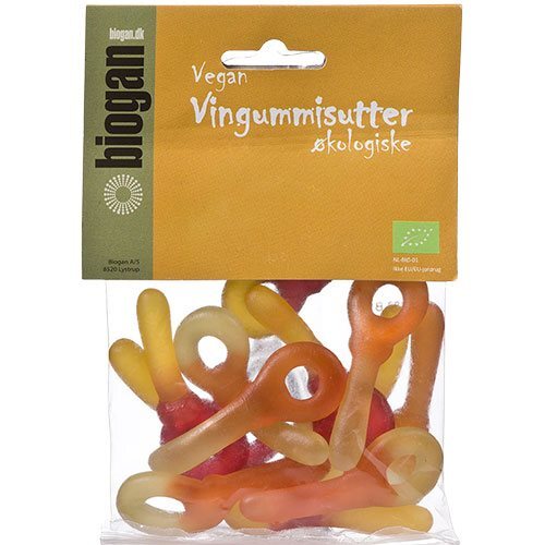 Biogan Vingummisutter gelantinefri Ø, 75g.