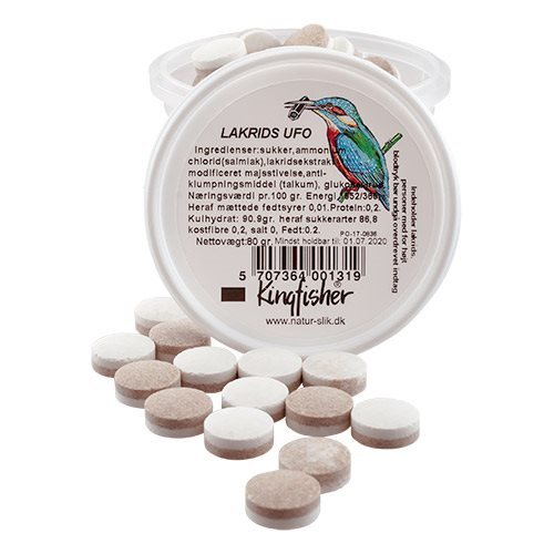 Kingfisher Lakrids UFO, 80g.