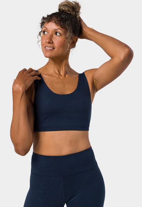 Manduka "Dhara" Bra, Midnight Heather, Str L.