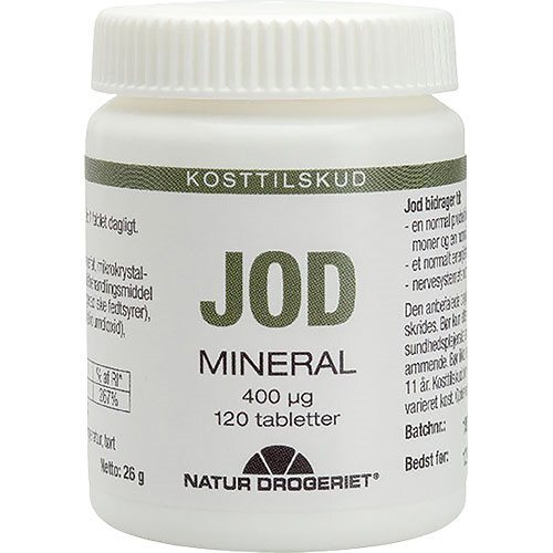 Natur-Drogeriet Jod tabletter 400 µg, 120tab.