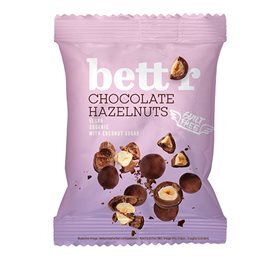 Bett´r Vegan choko hasselnødder Ø, 40g.