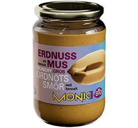 Monki Jordnøddesmør crunch Ø Monki, 650g.