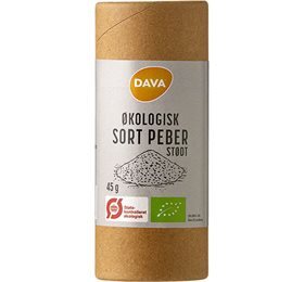 DAVA øko sort peber, stødt Ø, 45g.