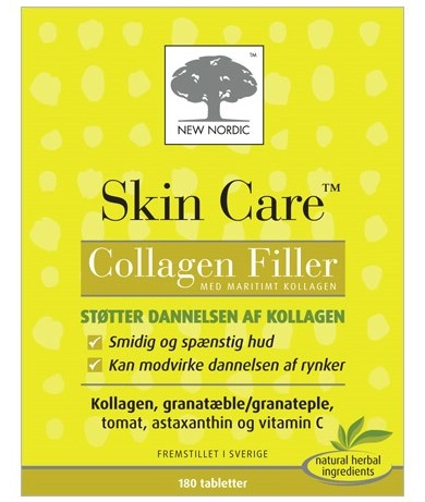 Billede af Skin Care Collagen Filler, 180tab. hos Ren-velvaereshop.dk