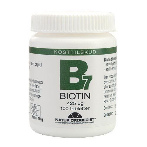 Billede af Natur-Drogeriet Biotin 425 ug, 100 tab